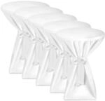 Beautissu Premium Stehtischhusse &oslash; 80cm Wei&szlig; 5tlg