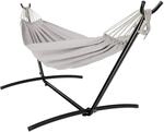 Garmio H&auml;ngematte Venedig Beige Gestell 200Kg Tragetasche Wetterfest
