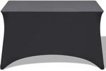 vidaXL Stretch-Tischhusse 2 Stk. 120 x 60,5 x 74 cm Anthrazit