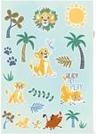 Komar Deko-Sticker Lion King Palmtrees 50 x 70 cm gerollt