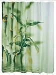 Relaxdays Duschvorhang Polyester Gr&uuml;n Blickdicht Wasserabweisend 200 cm x 180 cm x 4