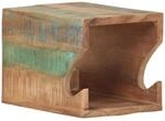 vidaXL Wand Fahrradtr&auml;ger 35x25x25 cm Wiederverwendetes Massivholz 320478