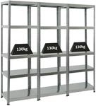 PROREGAL Mega Deal 3x Schwerlastregal Steel Eagle HxBxT 180 x 60 x 40 cm...
