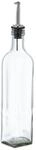Relaxdays Essig- und &Ouml;lspender 4er Set Glas Transparent Silber Tropffrei 33 cm...