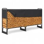 osoltus Kaminholzregal Metall 260 X 36 X 117 Cm Brennholzregal 400 Kg mit Abdeckung