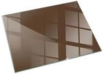 Tulup Glasplatte f&uuml;r Kamin Braun Kamin Glasplatte Rechteck 60x40 cm Braun...