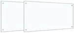 vidaXL K&uuml;chenr&uuml;ckwand 2 pcs Transparent 100 x 50 cm Geh&auml;rtetes Glas 3415432