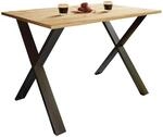 ebuy24 XonaX Esstisch 140x50 Eiche Dekor Schwarz