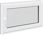 vidaXL Kellerfenster RISOR Anthrazit 100 x 60 cm PVC und Glas 42047292