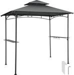 Tectake Grillpavillon Maracaibo Wetterfest Mit Uv Schutz Doppeldachsystem 