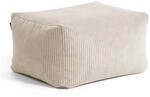 mokebo Pouf oder Hocker aus Cord Der Ruhestifter Sitzhocker oder Sitzpouf in Beige