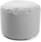 mokebo Outdoor Pouf o Hocker in Grau Der Ruhepouf Fu&szlig;hocker mit EPS-Perlen...