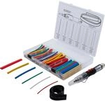 BGS Mini Hei&szlig;gasbrenner Mit Schrumpfschlauch Sortiment Farbig Mit Piezo Z&uuml;ndung