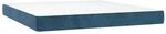 vidaXL Taschenfederkernmatratze Mittel Dunkelblau 160x220x20 cm Samt 4016628