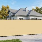 vidaXL Balkon Sichtschutz 150 x 500 cm Stoff mit PU-Beschichtung Sand 42036305