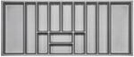 SOTECH ORGA-BOX-3 Besteckeins&auml;tze Tiefe 473 mm H&ouml;he 50,5 mm Silbergrau