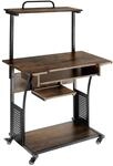 Tectake Schreibtisch Fife Industrial Style Holz und Stahl 80 x 65 50 x 130 50 cm
