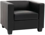 MCW Sessel Loungesessel Lille Leder Schwarz