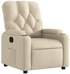 vidaXL Relaxsessel Creme Stoff 372488