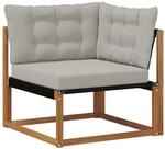 vidaXL Outdoor Ecksofa Massivholz Akazie Natur 900638