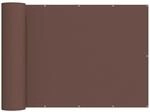 vidaXL Balkon Sichtschutz 150 x 600 cm Stoff mit PU-Beschichtung Braun 42036690