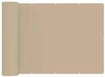 vidaXL Balkon Sichtschutz 150 x 800 cm Stoff mit PU-Beschichtung Beige 42036452