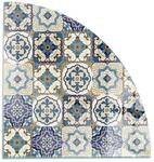 Tulup Glasplatte f&uuml;r Kamin Mosaikmuster mit Blumen Vorlegeplatte f&uuml;r...