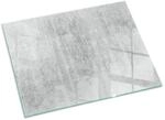 Tulup Glasplatte f&uuml;r Kamin Rohbetonstruktur Funkenschutzplatte aus Glas...
