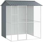 vidaXL Vogelk&auml;fig Anthrazit 215 x 210 x 247 cm Verzinkter Stahl 3325174