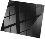 Tulup Tischplatte Farbe Schwarz Glatt Glas f&uuml;r Tischplatte 50x50 cm Schwarz