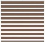 vidaXL Doppelrollo Braun 160x150 cm Stoffbreite 155,9 cm Polyester 4014351