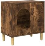 vidaXL Katzenhaus Ger&auml;ucherte Eiche 51 x 30 x 52 cm Holzwerkstoff 8000667