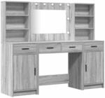 vidaXL Schminktisch Set mit Schubladen 3-Tlg Grau Sonoma Holzwerkstoff 3334286