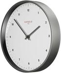 Kienzle Wanduhr Funkwanduhr Classic &Oslash; 25 cm Silber-Wei&szlig;