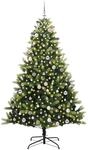 vidaXL K&uuml;nstlicher Klapp-Weihnachtsbaum mit 300 LEDs Gr&uuml;n 240 cm 3396011
