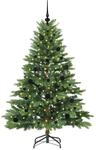 vidaXL K&uuml;nstlicher Weihnachtsbaum mit 150 LEDs Gr&uuml;n 150 cm PE und PVC 3397537