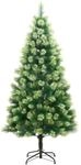 vidaXL K&uuml;nstlicher Weihnachtsbaum Klappbar mit St&auml;nder 210 cm Modell 1