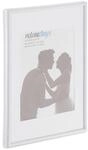 Relaxdays Bilderrahmen 2er Set A4 Kunststoff Glas MDF Wei&szlig; 30,5 cm x 22 cm x 2 cm