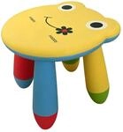 Relaxdays Kindersitzhocker Polypropylen Bunt Frosch Pflegeleicht Abwischbar Robust