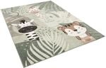 Pergamon Kinder Teppich Softstar Kids Safari Friends Gr&uuml;n 120x170cm