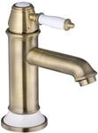 PaulGurkes Nostalgie Wasserhahn Einhandmischer Bronze Retro Waschtischbatterie