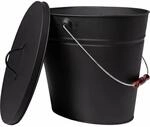 BLACK OAK ASCHEEIMER VESUVIO 15L mit Deckel &ndash; Feuerfester Metalleimer f&uuml;r