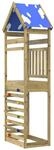 vidaXL Spielturm Braun 52,5 x 85 x 265 cm Massives Impr&auml;gniertes Holz 3417189