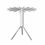 Relaxdays W&auml;schest&auml;nder Metall Wei&szlig; Ausziehbar Klappbar 121 cm x 112 cm 4,1 kg