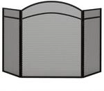 HOMCOM Kaminschutzgitter Klappbares Metall Schwarz 96L x 1B x 60H cm