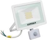 LUXULA LED Strahler mit Bewegungsmelder 30W 3000lm Fluter 3000K Warmwei&szlig;