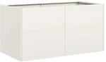 vidaXL Pflanzk&uuml;bel Wei&szlig; 80x40x40 cm Kaltgewalzter Stahl 860669