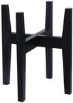 MCW Bambus Pflanzenst&auml;nder Q31 Verstellbar 30x27-37cm Schwarz