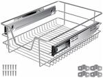 KESSER Teleskopschublade Edelstahl Verchromt 50 cm Silber 1 St&uuml;ck