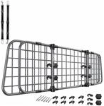 LOVPET Hundegitter Auto Verstellbar 92 Bis 152 cm mit 2 Gurten Anthrazit